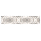 Chemin De Table Court Mocha Trellis Brown (Horizontal)