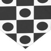 Chemin De Table Court Mod Retro 60's Noir (Coin)