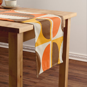 Chemin De Table Court Modèle abstrait géométrique moderne du milieu du s