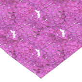 Chemin De Table Court Modèle fleuri violet.   (Coin)