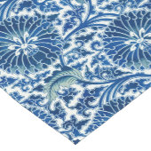 Chemin De Table Court Modèle floral chinois bleu (Coin)