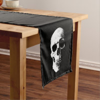 Modèle Personnalisé Noir Et Blanc Halloween Crâne