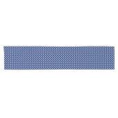 Chemin De Table Court Modelez avec le pois blanc 2 (Horizontal)