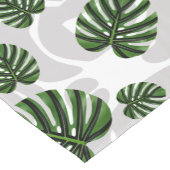 Chemin De Table Court Modern Boho Botanical Leaves Pattern (Coin)