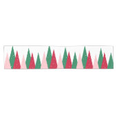 Chemin De Table Court Modern Cute Colorful Christmas Trees (Horizontal)
