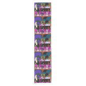 Chemin De Table Court Modern Vine Leaf Floral  (Devant)