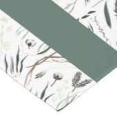 Chemin De Table Court Moderne et élégant aquarelle feuillage accueil (Coin)