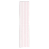 Chemin De Table Court Moderne rose vif rayures blanches motif chic migno (Devant)
