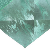 Chemin De Table Court Molten Jade | Marbre de luxe Emerald Green (Coin)