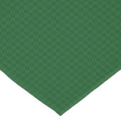 Chemin De Table Court Monochrome green elegant geometric pattern. (Coin)