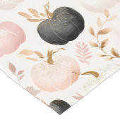 Chemin De Table Court Monogramme Citrouille moderne - Initiale personnal (Coin)