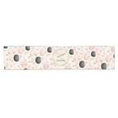 Chemin De Table Court Monogramme de citrouille moderne – Initiale person (Horizontal)