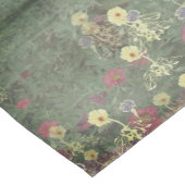 Chemin De Table Court Monogramme de ménagerie fleur sauvage (Coin)