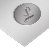 Chemin De Table Court Monogramme "Lettre L" (Coin)