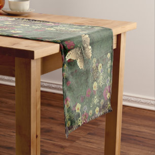 Chemin De Table Court Monographie de la ménagerie de papillon fleur sau