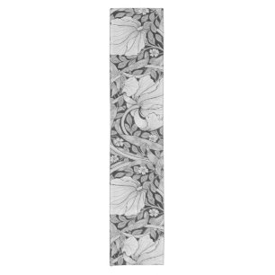 Chemin De Table Court Monotone gris Pimpernel, William Morris
