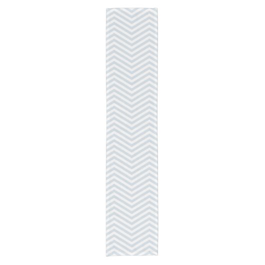 Chemin De Table Court MonoZag Bleu Brume (Devant)