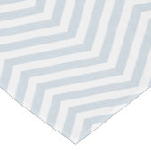 Chemin De Table Court MonoZag Bleu Brume (Coin)