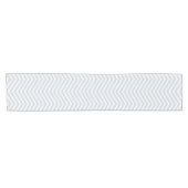 Chemin De Table Court MonoZag Bleu Brume (Horizontal)
