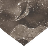 Chemin De Table Court Moody Agate | Café Brown bronze doré Taupe (Coin)