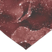 Chemin De Table Court Moody Agate | Henné sang rouge grenat bijou ton (Coin)