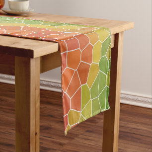Chemin De Table Court Morceaux de couleur