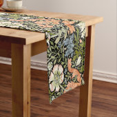Chemin De Table Court Morris BlackBackground 1896 Compton Floral Pattern (In Situ)