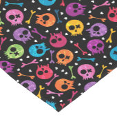 Chemin De Table Court Motif 2 de crânes (Coin)