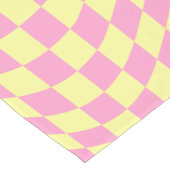 Chemin De Table Court Motif À damiers rétro (Coin)