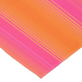 Chemin De Table Court Motif à rayures orange et rose (Coin)