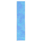 Chemin De Table Court Motif Abstrait Bleu (Devant)