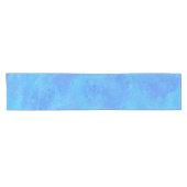 Chemin De Table Court Motif Abstrait Bleu (Horizontal)