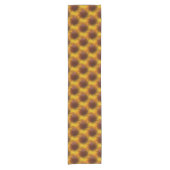 Chemin De Table Court Motif Abstrait Brown Et Jaune (Devant)