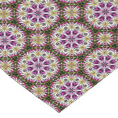 Chemin De Table Court Motif Abstrait Dahlia      (Coin)