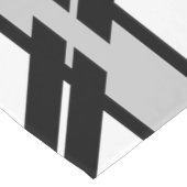 Chemin De Table Court Motif Abstrait  de ligne Skyline Black (Coin)