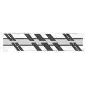 Chemin De Table Court Motif Abstrait  de ligne Skyline Black (Horizontal)