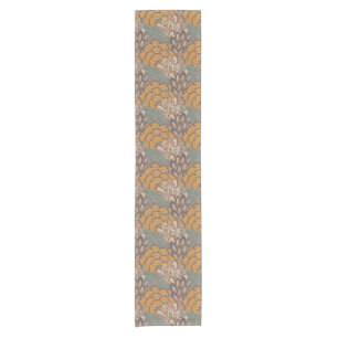 Chemin De Table Court Motif abstrait de plume de paon
