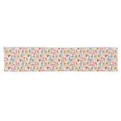 Chemin De Table Court Motif abstrait d'enfant et d'animaux (Horizontal)