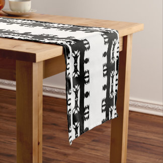 Chemin De Table Court Motif africain rythme ébène