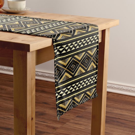 Chemin De Table Court Motif Afrocentré en tissu de boue