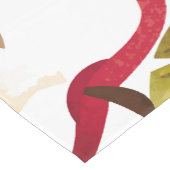 Chemin De Table Court Motif Apple aquarelle (Coin)