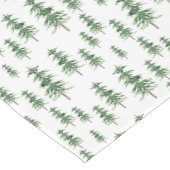 Chemin De Table Court Motif Arbre de pins aquarelle (Coin)