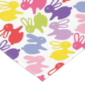 Chemin De Table Court motif avec des lapins de Pâques (Coin)