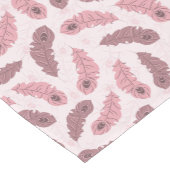 Chemin De Table Court motif avec des plumes de paon (Coin)