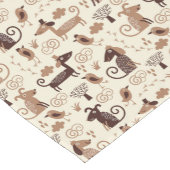 Chemin De Table Court motif avec les chiens mignons (Coin)