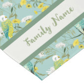 Chemin De Table Court Motif budgétaire écologique Monogramme (Coin)