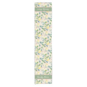 Chemin De Table Court Motif budgétaire jaune (Devant)