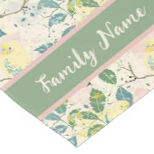 Chemin De Table Court Motif budgétaire jaune (Coin)