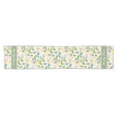 Chemin De Table Court Motif budgétaire jaune (Horizontal)