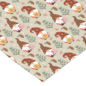 Chemin De Table Court Motif cadeau Noël Gnomes (Coin)
